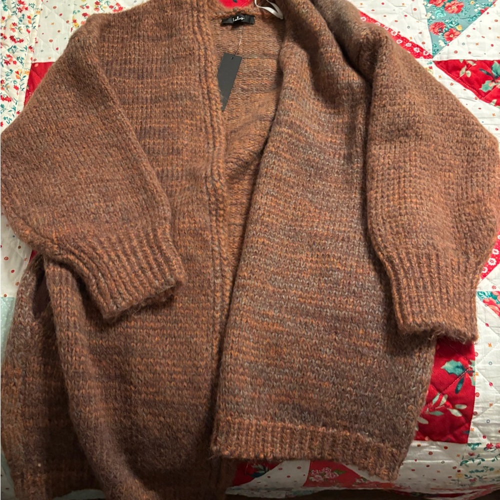 Women's Brown multi colored Sweater